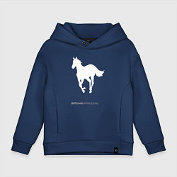 Толстовка оверсайз детская White Pony, цвет: тёмно-синий