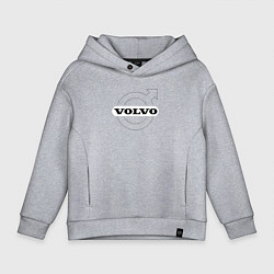 Толстовка оверсайз детская VOLVO, цвет: меланж