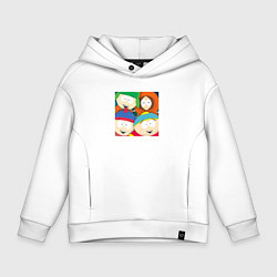 Толстовка оверсайз детская South Park, цвет: белый