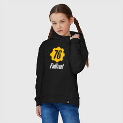 Толстовка оверсайз детская FALLOUT76, цвет: черный — фото 2