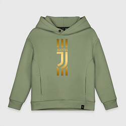 Толстовка оверсайз детская JUVENTUS, цвет: авокадо