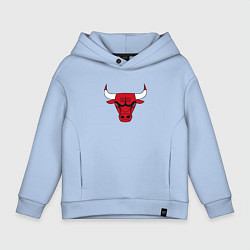 Толстовка оверсайз детская CHICAGO BULLS, цвет: мягкое небо