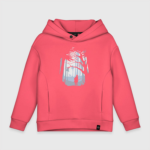 Детское худи оверсайз The Last Of Us PART 2 / Коралловый – фото 1