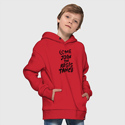 Толстовка оверсайз детская БУМАЖНЫЙ ДОМ, цвет: красный — фото 2