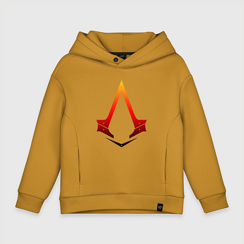 Детское худи оверсайз Assassins Creed / Горчичный – фото 1