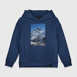 Толстовка оверсайз детская Эверест, цвет: тёмно-синий