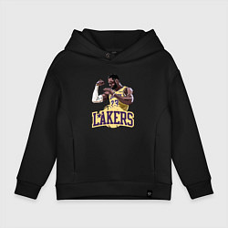 Толстовка оверсайз детская LeBron - Lakers, цвет: черный
