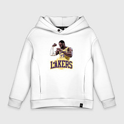 Толстовка оверсайз детская LeBron - Lakers, цвет: белый