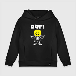 Толстовка оверсайз детская ROBLOX, цвет: черный