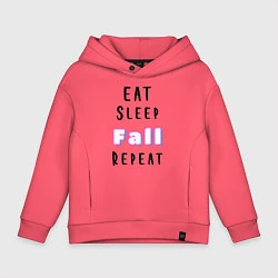 Толстовка оверсайз детская Fall Guys, цвет: коралловый