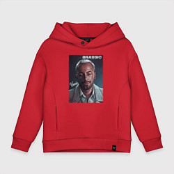 Толстовка оверсайз детская Голяк Brassic Винни, цвет: красный