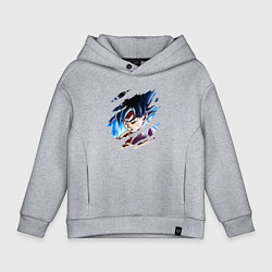 Толстовка оверсайз детская Dragon Ball, цвет: меланж