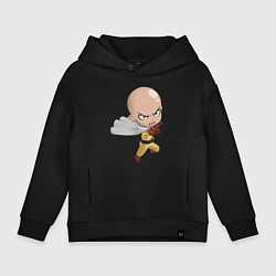 Толстовка оверсайз детская One Punch Man, цвет: черный