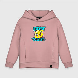 Толстовка оверсайз детская Easy Peasy Lemon Squeezy, цвет: пыльно-розовый