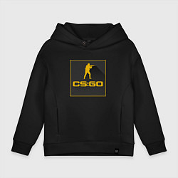 Толстовка оверсайз детская CS GO Z, цвет: черный