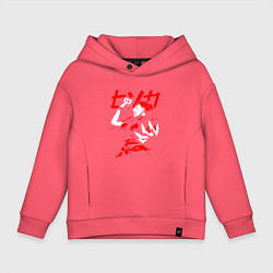 Толстовка оверсайз детская Hunter Hisoka, цвет: коралловый