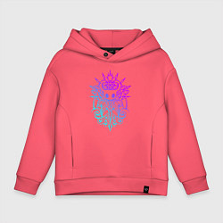Толстовка оверсайз детская HOLLOW KNIGHT ХОЛЛОУ НАЙТ, цвет: коралловый