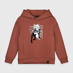Толстовка оверсайз детская No Game No Life, цвет: кирпичный