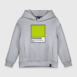 Толстовка оверсайз детская Shrek: Pantone Color, цвет: меланж