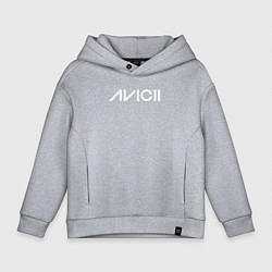 Толстовка оверсайз детская AVICII, цвет: меланж