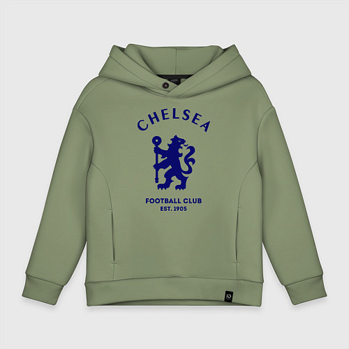 Детское худи оверсайз Chelsea Est. 1905 / Авокадо – фото 1