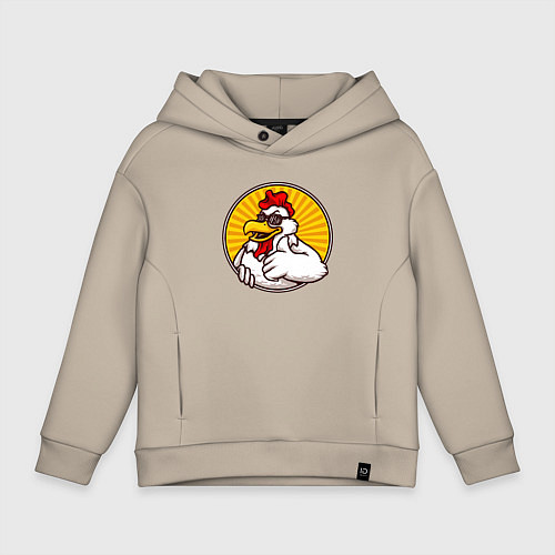 Детское худи оверсайз Курито / Миндальный – фото 1