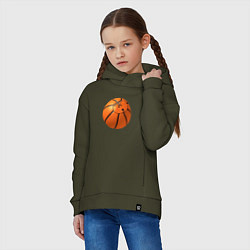 Толстовка оверсайз детская Basketball Wu-Tang, цвет: хаки — фото 2