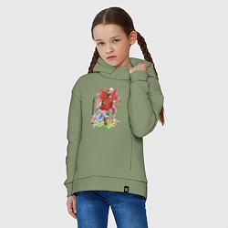 Толстовка оверсайз детская Thierry Daniel Henry, цвет: авокадо — фото 2