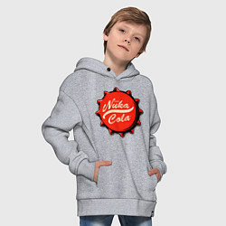 Толстовка оверсайз детская Nuka Cola Fallout, цвет: меланж — фото 2