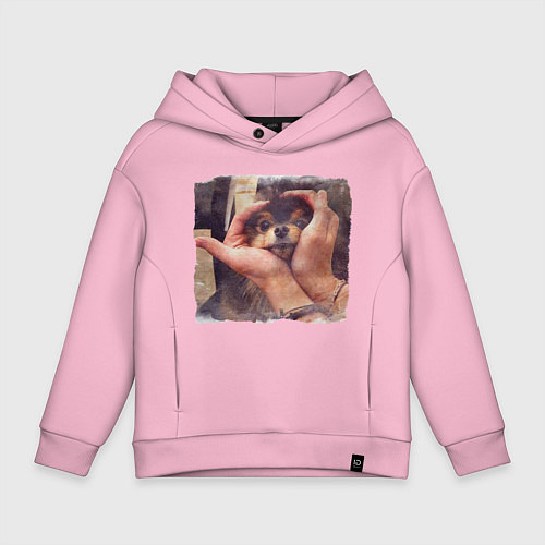 Детское худи оверсайз 8 мембер / Светло-розовый – фото 1