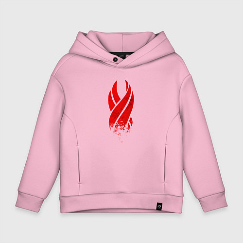 Детское худи оверсайз DEAD SPACE ОБЕЛИСК / Светло-розовый – фото 1