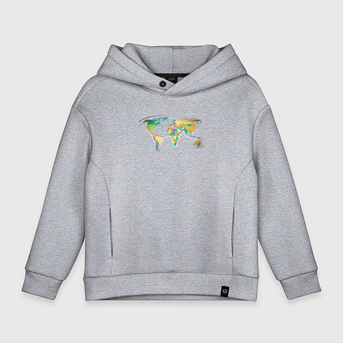 Детское худи оверсайз World Cat / Меланж – фото 1