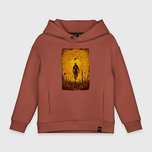 Детское худи оверсайз FREEMAN HALF-LIFE 2 Z / Кирпичный – фото 1