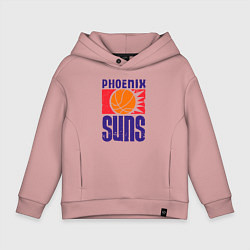 Толстовка оверсайз детская Phoenix Suns, цвет: пыльно-розовый