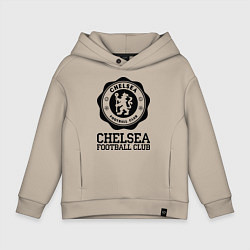 Толстовка оверсайз детская Chelsea FC: Emblem, цвет: миндальный