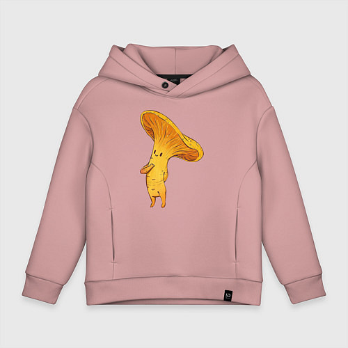 Детское худи оверсайз Лисичка / Пыльно-розовый – фото 1