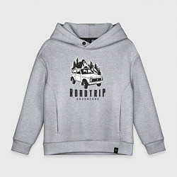 Толстовка оверсайз детская Niva roadtrip, цвет: меланж