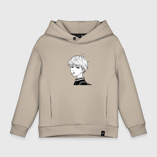 Детское худи оверсайз Маленький Майки tokyo revenger / Миндальный – фото 1