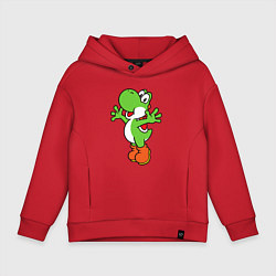 Толстовка оверсайз детская Yoshi, цвет: красный