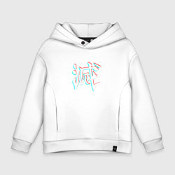 Толстовка оверсайз детская КЛИНОК РАССЕКАЮЩИЙ ДЕМОНОВ DEMON SLAYER KIMETSU NO, цвет: белый