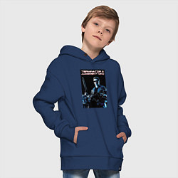 Толстовка оверсайз детская Арнольд Шварценеггер, цвет: тёмно-синий — фото 2