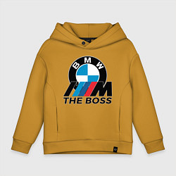 Толстовка оверсайз детская BMW BOSS, цвет: горчичный