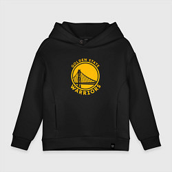 Толстовка оверсайз детская Golden state Warriors NBA, цвет: черный