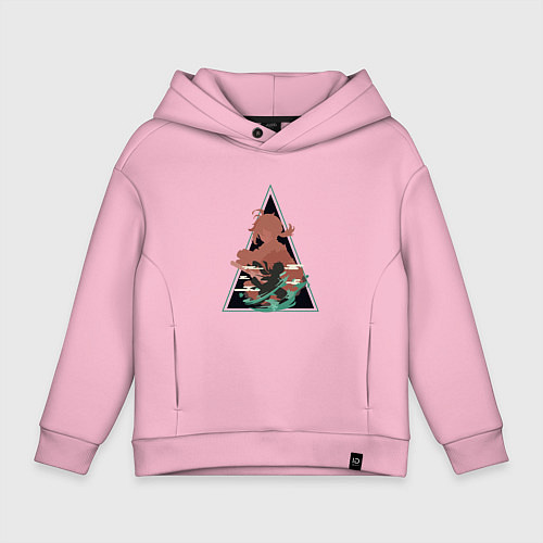 Детское худи оверсайз Genshin Impact KazuhaКадзуха / Светло-розовый – фото 1