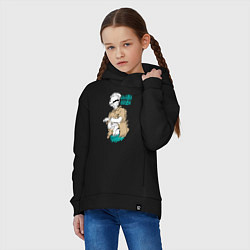 Толстовка оверсайз детская Учитель Годжо из Магической Битвы, цвет: черный — фото 2