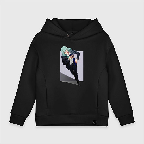Детское худи оверсайз Махито из Магической Битвы 1000 летний ребенок / Черный – фото 1