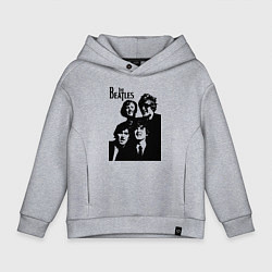 Толстовка оверсайз детская Выше них только звёзды!, цвет: меланж