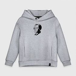 Толстовка оверсайз детская Аrt Adele, цвет: меланж