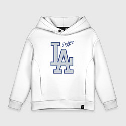 Толстовка оверсайз детская Los Angeles Dodgers - baseball team, цвет: белый