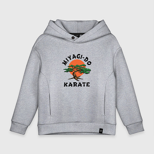 Детское худи оверсайз Мияги до / Меланж – фото 1